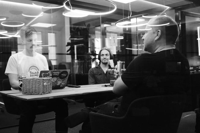 A workplace scene